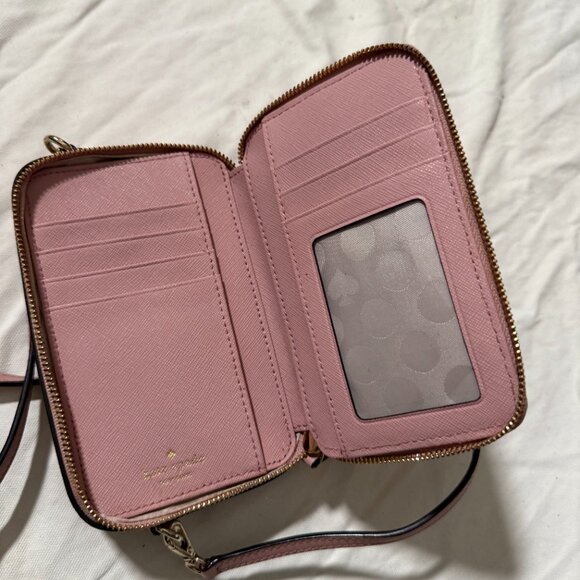 Kate Spade NY Blush Pink Wallet Crossbody Bag - Picture 2 of 6
